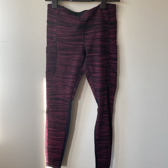 lululemon athletica Burgundy and Black Leggings - Picture 5 of 6